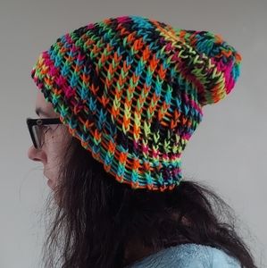 Handmade beenie hippie multicolor